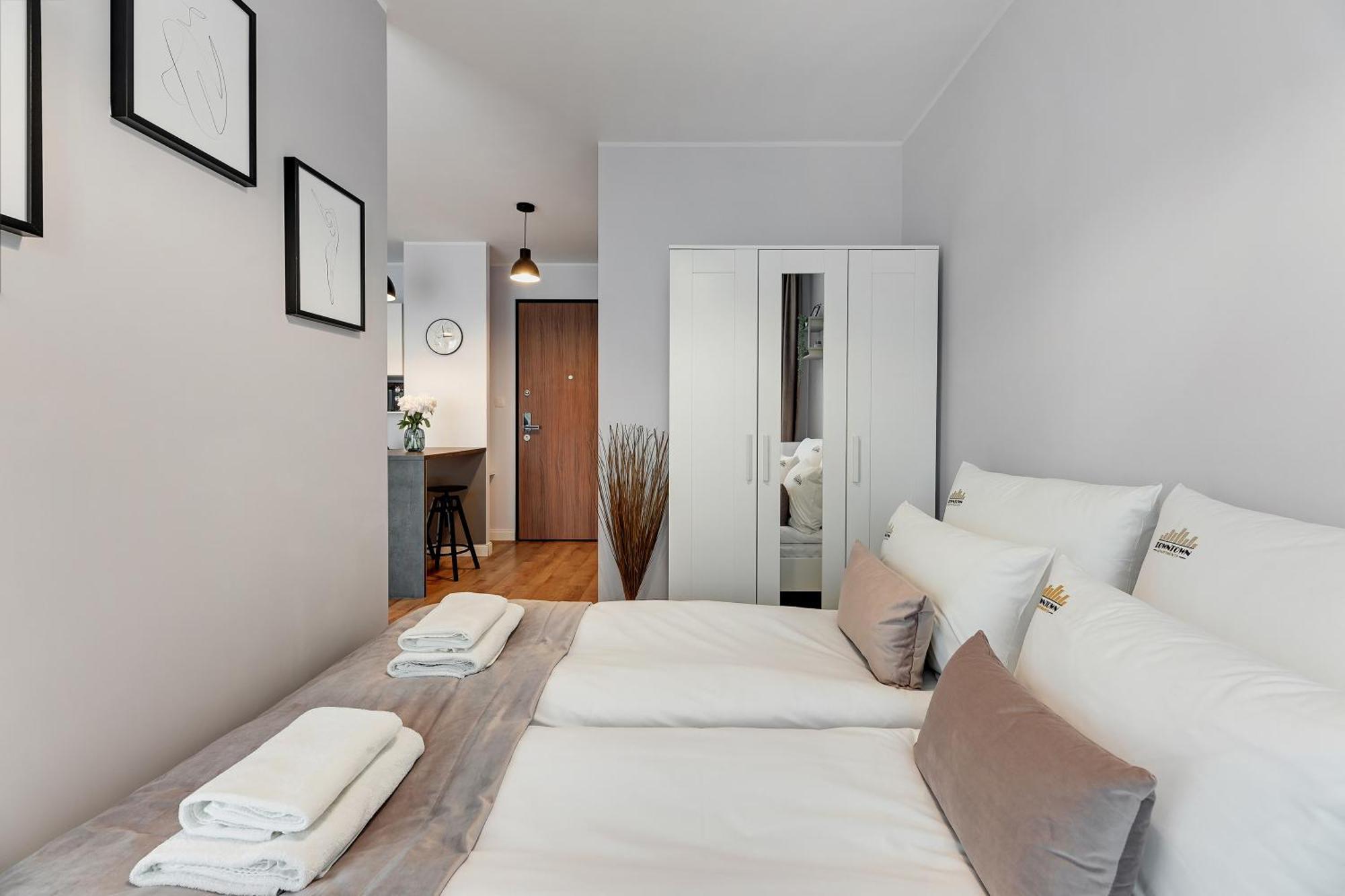 Nadmotlawie Riverside & Gym By Downtown Apartments Gdańsk Rum bild